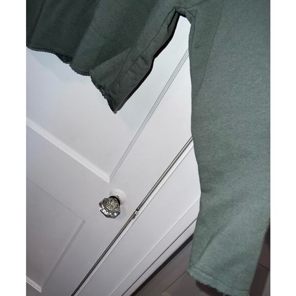 Aerie pullover relaxed fit cropped drawstring hoodie green size S - Picture 4 of 5